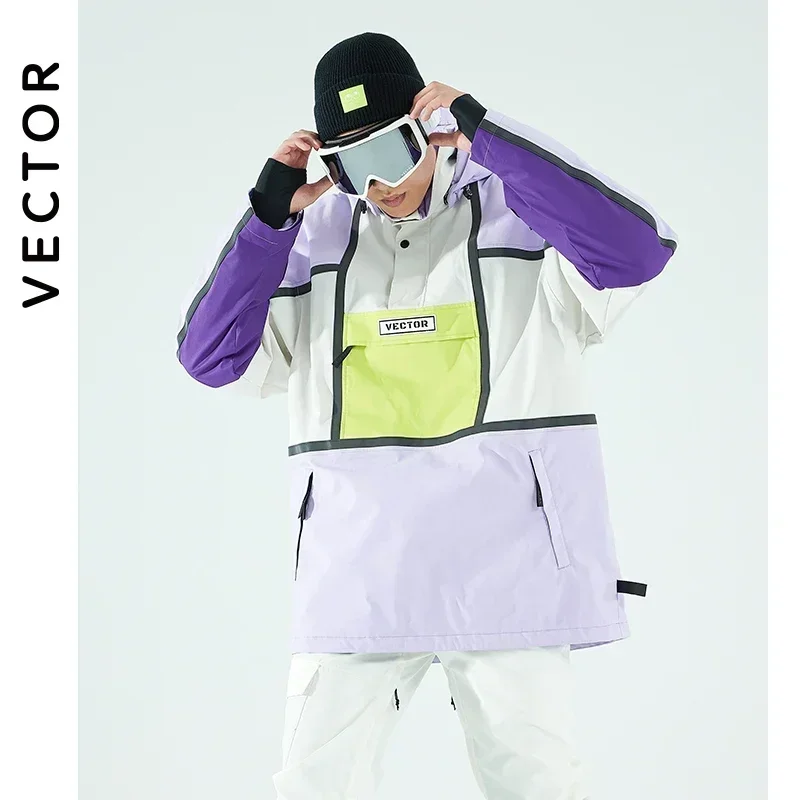 VECTOR-Pull de Ski à Capuche pour Femme, Vêtement Tendance Moulant, Épais, Chaud et Imperméable, Équipement Imbibé