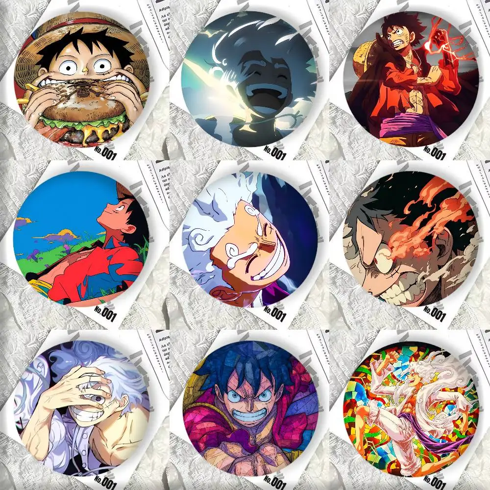 Anime Cartoon Hot O-ONE Cool L-Luffy Manga Badge Tinplate DIY Backpack Clothing Accessories Jewelry Pins