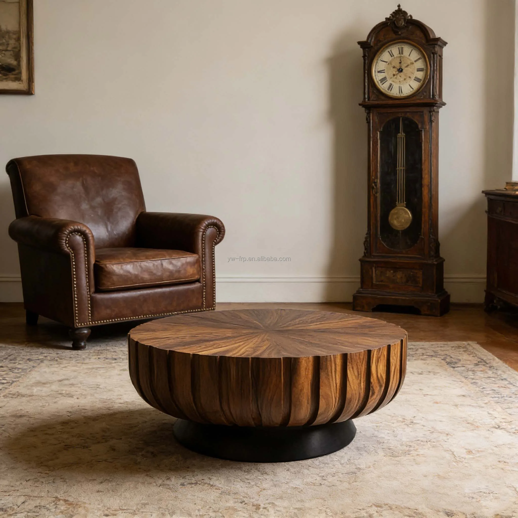 

✿q Luxury Vintage Furniture High Quality Solid Wood Side Coffee Table Center Table for Study Living Room Hotel Bedroom Apartment