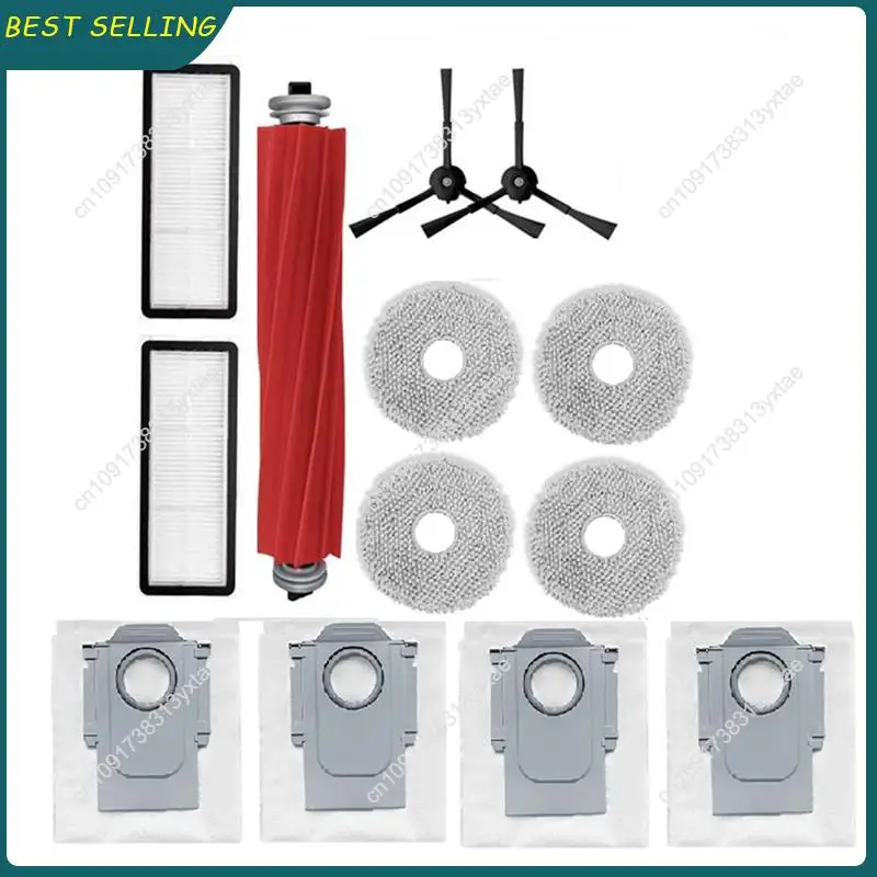 

N09R-13 шт. аксессуары для пылесоса для Roborock Qrevo Plus основная боковая щетка швабра фильтр мешки для пыли