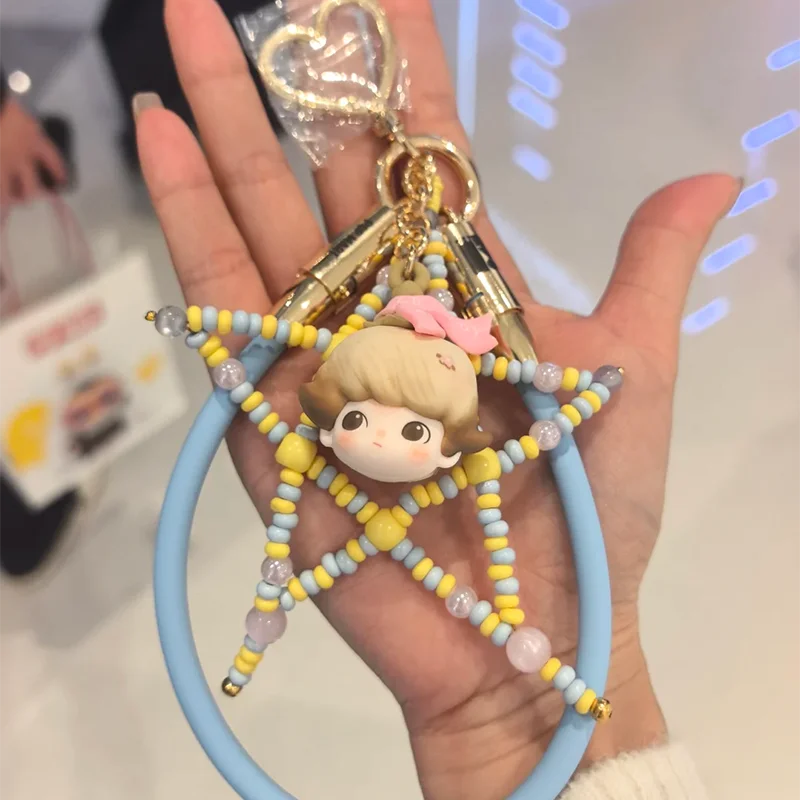 

POPMART Celebrating The Moment POP MART 15TH ANNIVERSARY Series Data Cable Pendant Blind Box Anime Action Figure Dolls Model