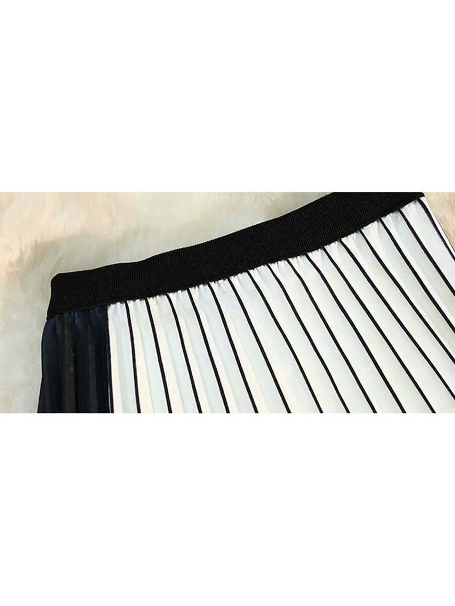 Women Black White A-line Pleated Skirt Vintage Long Skirt Harajuku Y2k Chinese Style High Waist Skirts 2000s Clothes Summer 2025