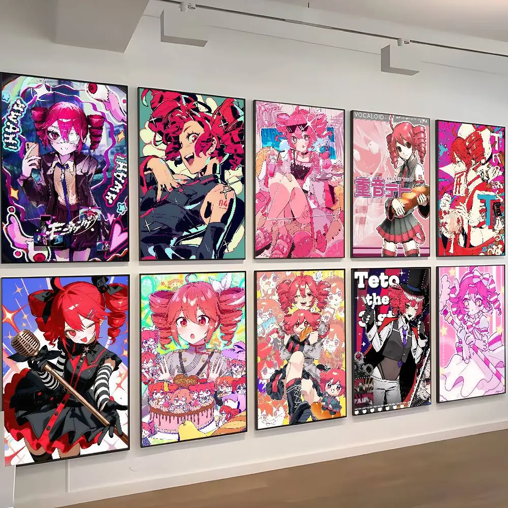 posteres-vintage-kasane-teto-girl-vocaloid-adesivos-decorativos-para-quarto-bar-cafe-decoracao-kawaii