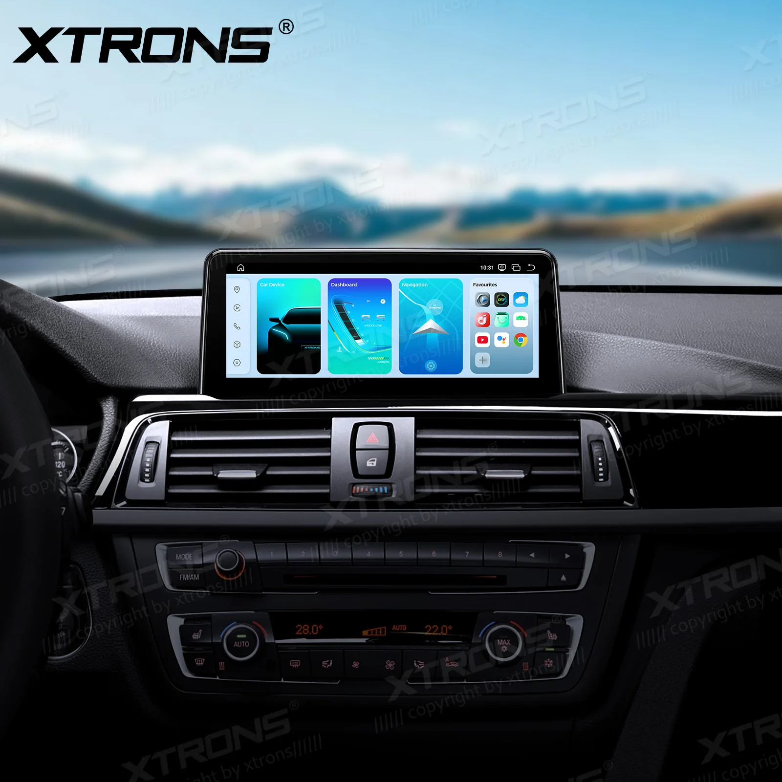 XTRONS 10.25'' Android 14 For BMW 3/4 Series F30/F31/F34/F32/F33/F36 2013-2016 Car Multimedia Player Carplay GPS Qualcomm 8+128G