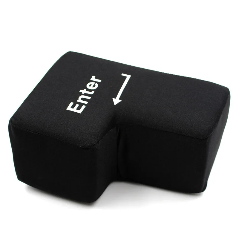 Big Usb Enter Key Button Computer Vent Pillows Soft Return Key Offices Stress Relief Toy Wholesale Dropship