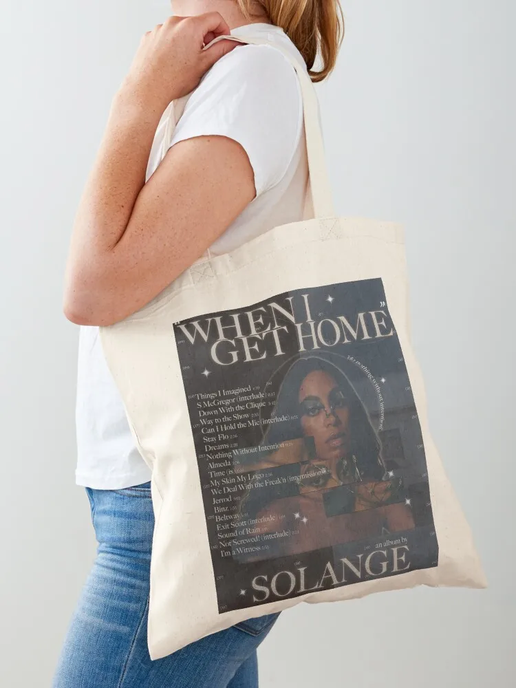 

Solange Artwork Tote Bag cute pouch bag cloth bag woman shopping logo Big