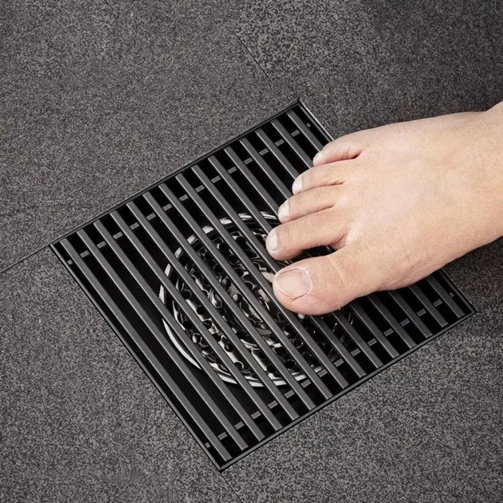304 Stainless Steel Bathroom Floor Drain Large Drainage Insect-proof Shower Drains Anti-odor Sewer Deodorant Drain Filter