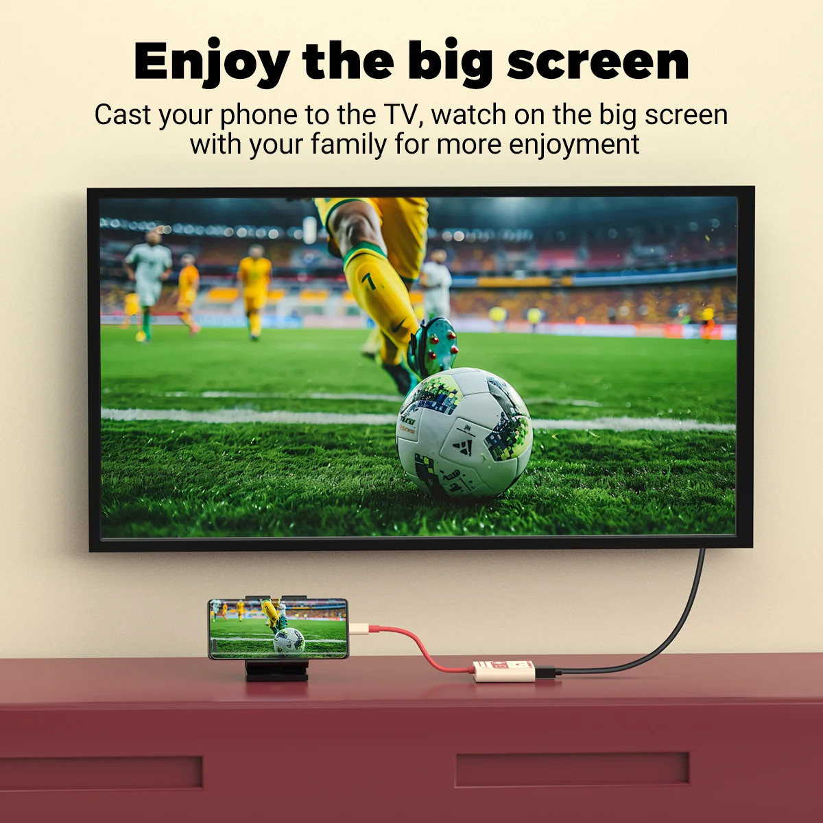 Conmutador portátil/con base de TV Oled con HDMI, USB 3,0 y puerto de carga USB C 100W compatible con concentrador Usb de salida de vídeo 4K, 1080P