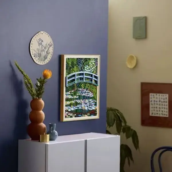 O novo e lindo modelo de mural floral de 2026 é adequado para decoração de salas de estar (limitado a blocos de construção)