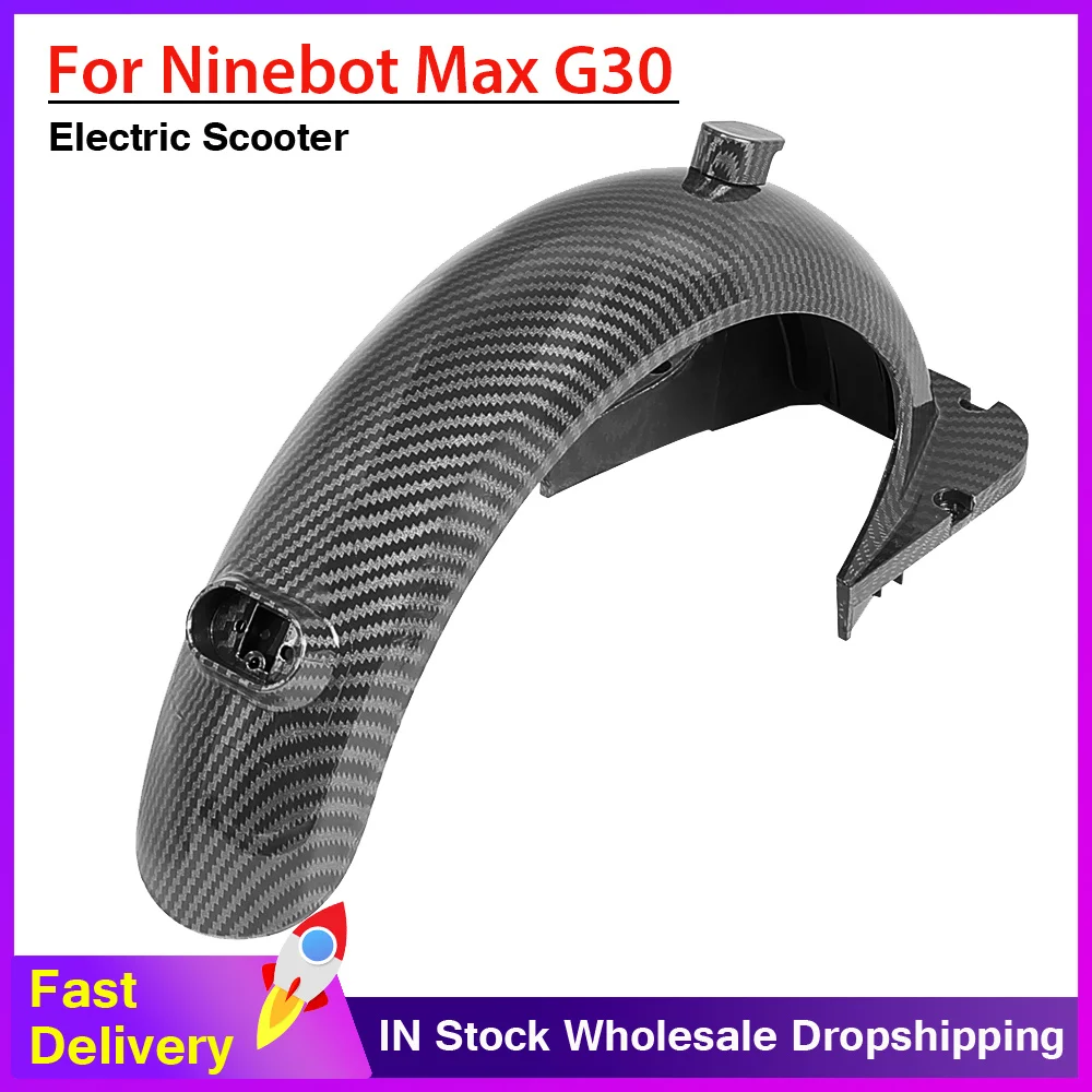 

Electric Scooter Carbon Fiber Rear Wheel Fender Mudguard Wheel for Ninebot Max G30 Kickscooter Replacement Accessories Parts