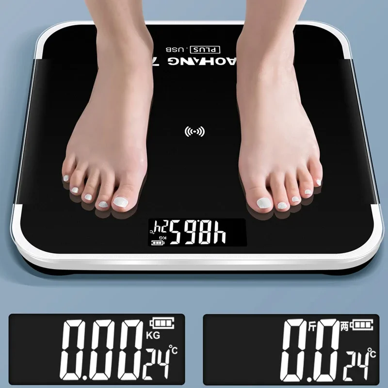 Charging Electronic Weighing Scale Electronic Scale Weight Scale 1 Pc Upgrade Type-c Interface USB Home Smart Weighing Scale