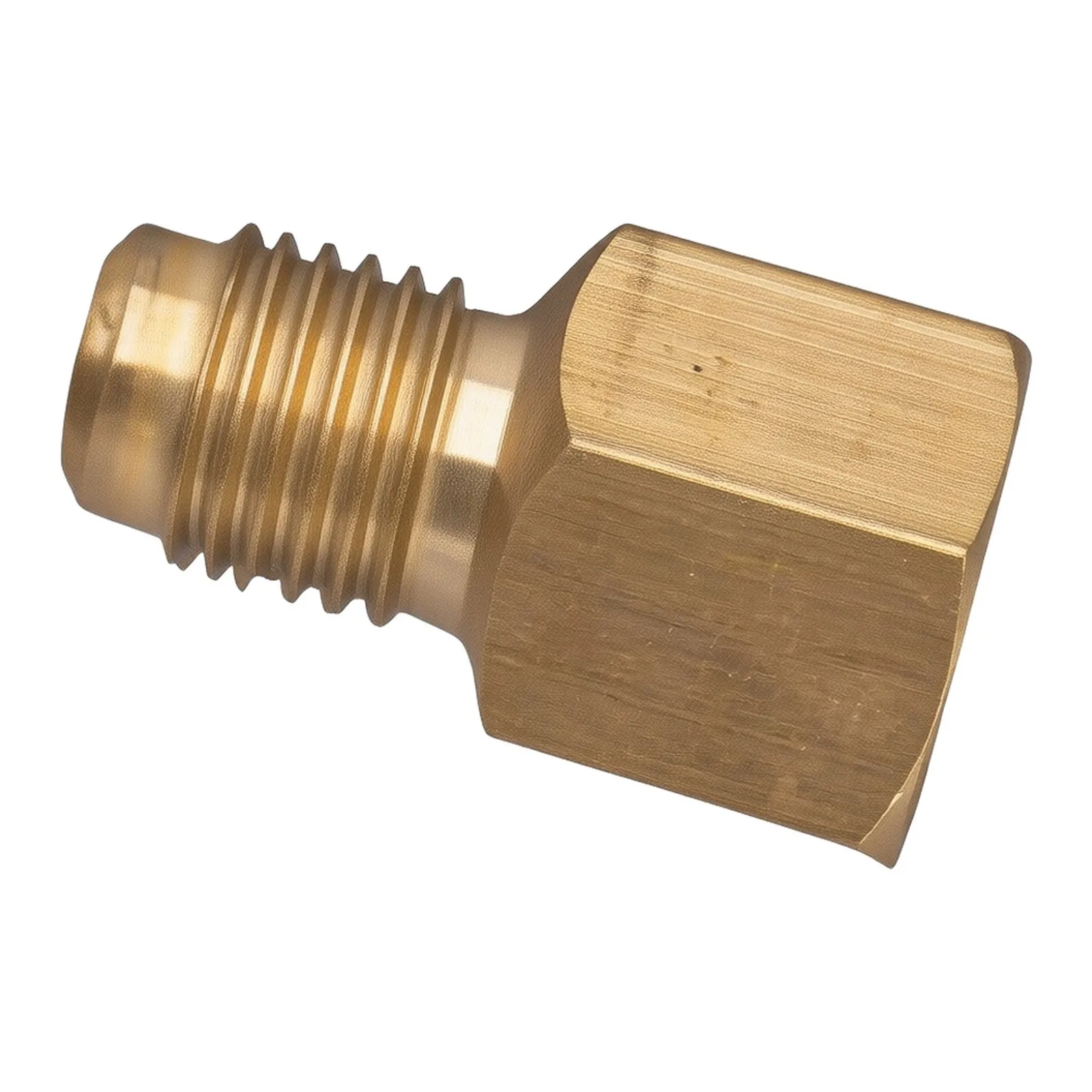 Brass 1/2 Male To 1/4 Female Thread Adapter For R12 Automotive Air Conditioning Valve Repair Tool Gold