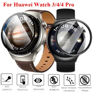 Bilashmart Screen Protector Huawei Watch 4 4 Pro Protective Film 3D Anti scratch Cover Accessories Huawei Watch 3 4 4Pro Not Glass