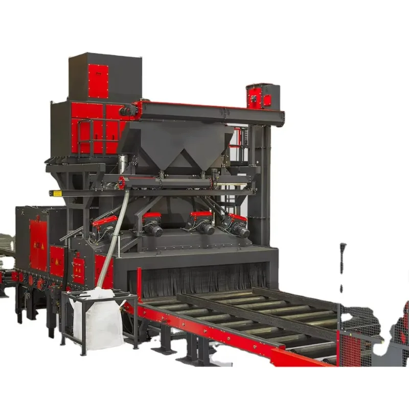 Industrial Shot Blasting Machine Customize Roller Conveyor Type Shot Blasting Machine Derusting Polishing Shot Blasting Machine
