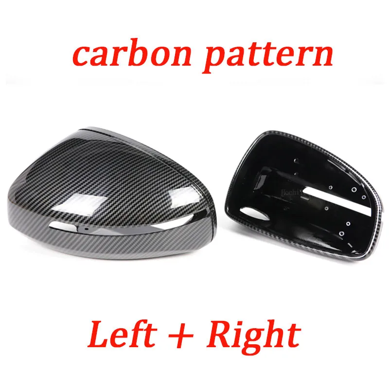 Coprispecchietti In ABS Effetto Carbonio Nero Lucido Per Audi TT MK2 E R8 2007-2015 | Sostituzione Diretta E Protezione Da Graffi | 2 Pezzi