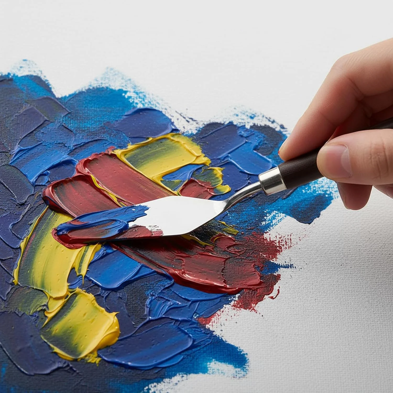 1/3/5/7 قطعة/المجموعة الفولاذ المقاوم للصدأ النفط اللوحة سكين الفنان ملعقة أدوات الرسم القرطاسية كعكة لوازم الخبز اللوحة الرسم لطيف