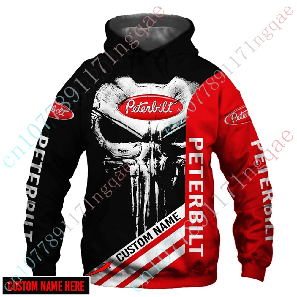 

Peterbilt Oversize Zip Hoodies Unisex Clothing Harajuku Pullover Top Casual Hoodies For Men Women Anime Sweatshirt Custom Logo