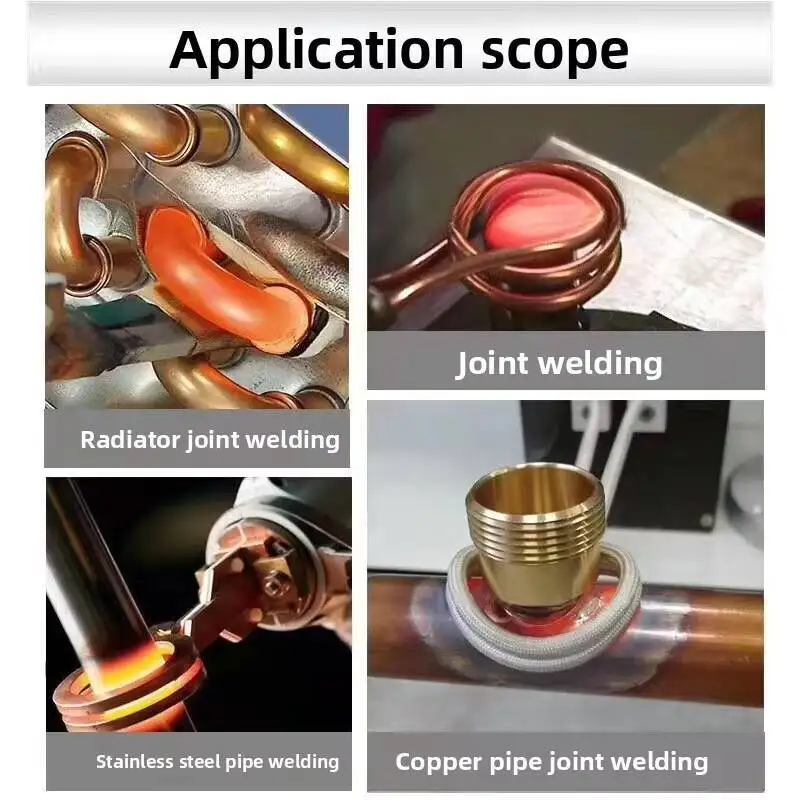 High-Frequency Welding Handheld Induction Heating Brazing Machine Copper Aluminum Tube Joint