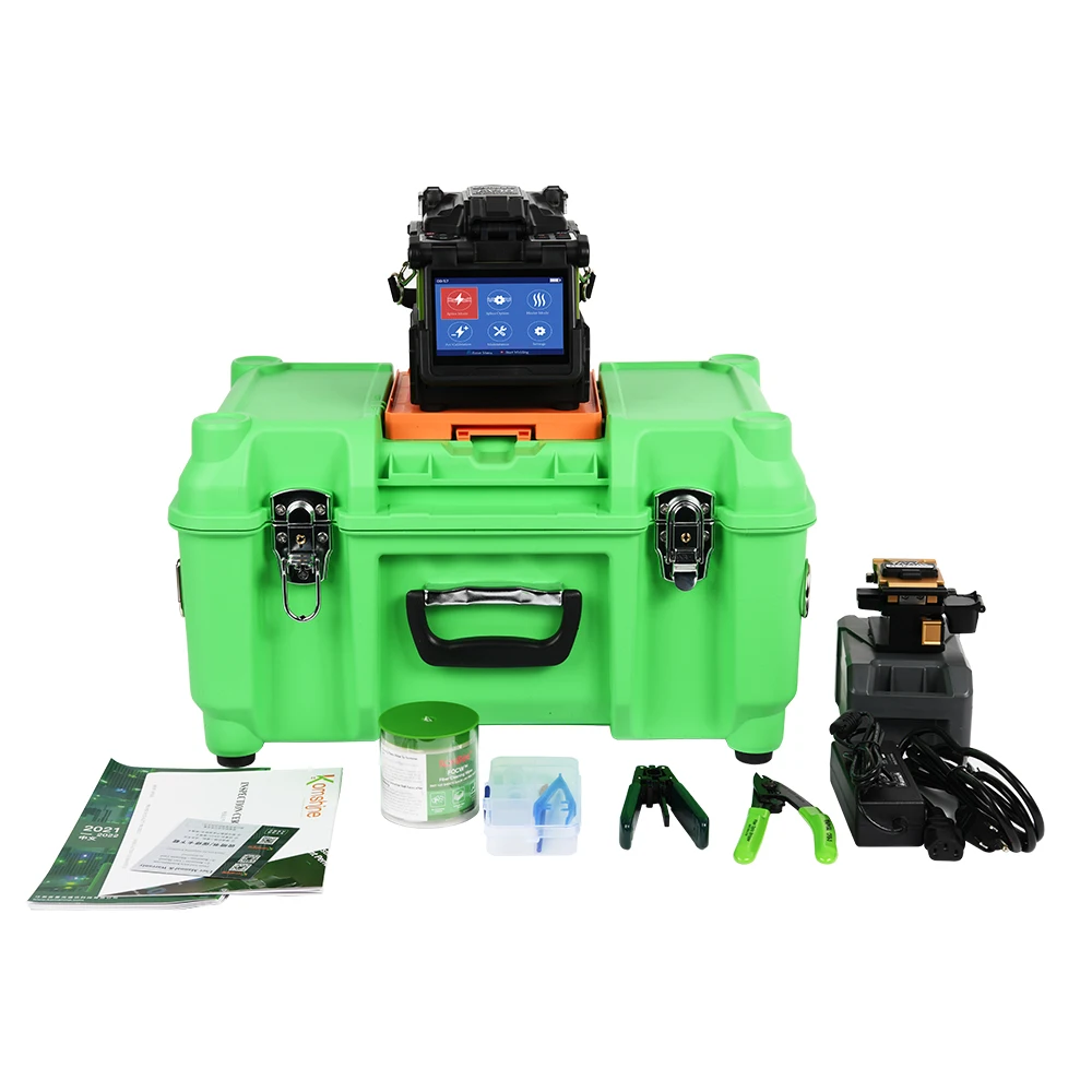 Optical Fiber Fusion Splicer Komshine Classic FX39 Core Alignment Six Motors Welding Machine Empalmadora de fibra óptic