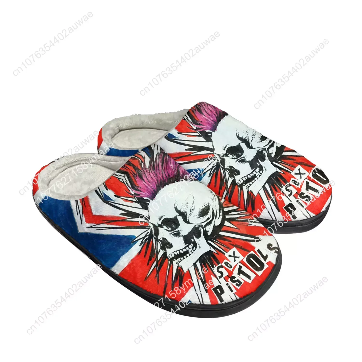 Sex Pistols Home Cotton Slippers High Quality Mens Womens Youth Boy Girl Plush Bedroom Keep Warm Shoes Custom Thermal Slipper
