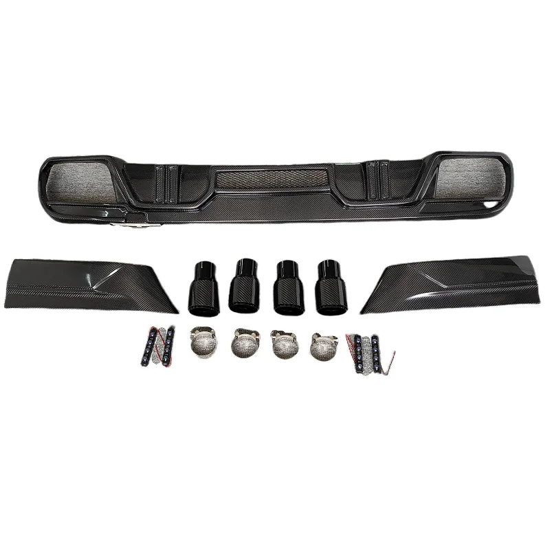 

High Quality Carbon Fiber F96 X6M LD Style Rear Diffuser Body Kit for BMW X6M F96 Tailpipe Rear Lip