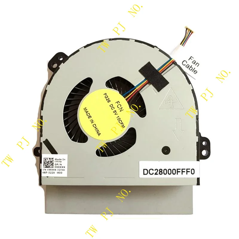 DB laptop CPU cooling fan Cooler radiator Notebook for Dell Alienware 15 17 R2 970M M17X DC28000FFF0 0MYX41