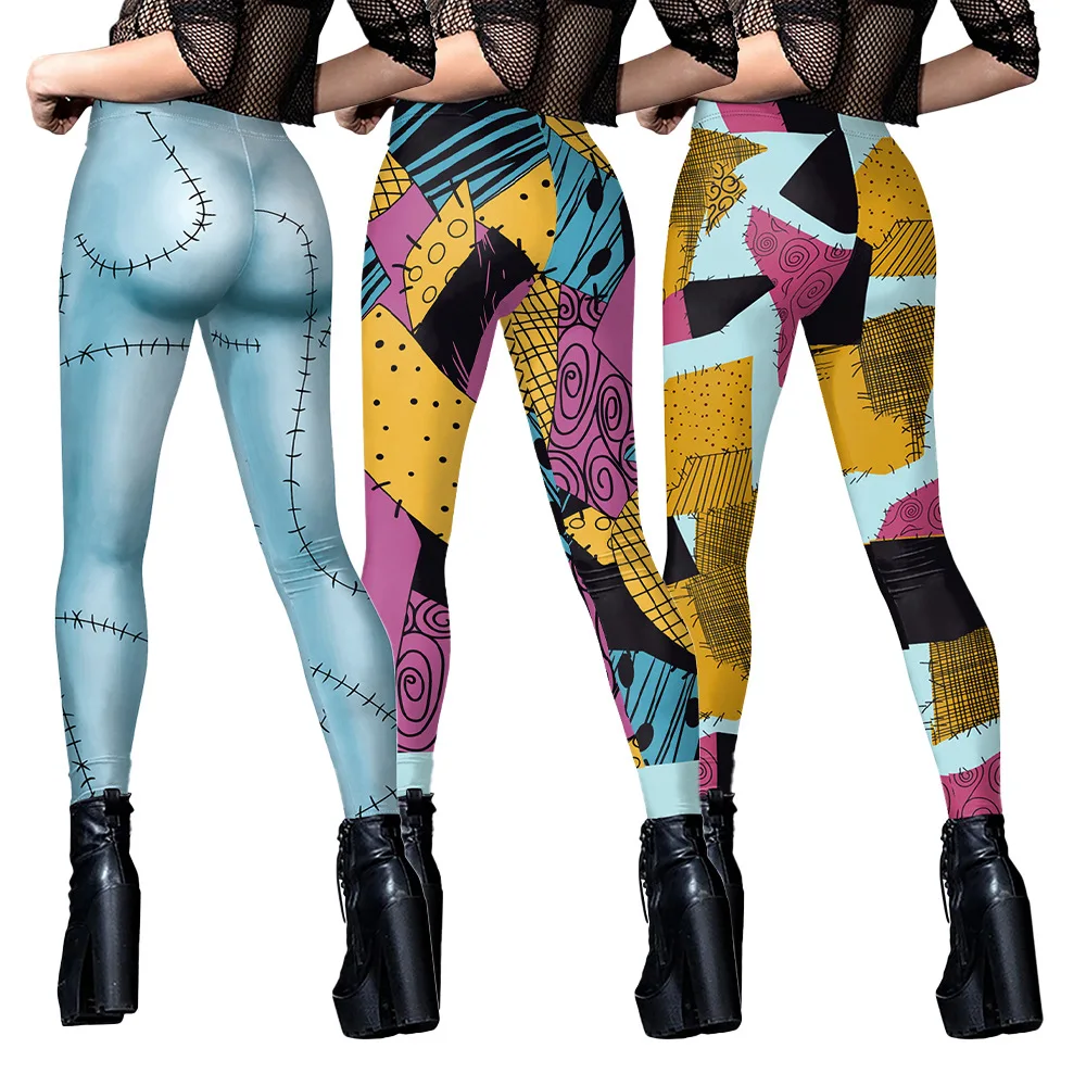 Halloween Sally Suit Costume Cosplay Anime Movie Body Spandex Tuta Festa Carnevale Leggings Giorno dei Morti Zentai Set