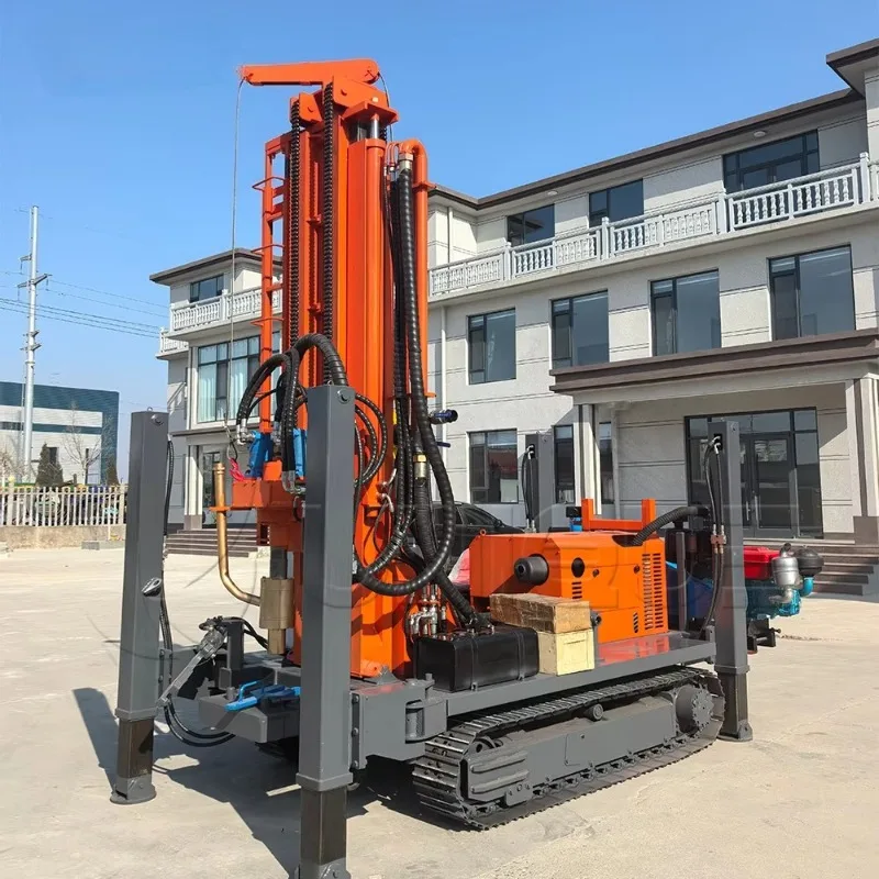 Mobile Water Well Drilling Rig 180 Meter Manufacturer Municipal Water Supply Drilling Supports Customized Drilling Rig Machines