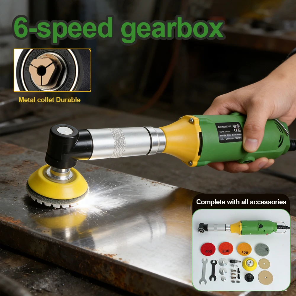 6-Speed Electric Die Grinder Multi-Function Rotary Tool Handheld Angle Grinder for Wood Carving, Metal Polishing & Engraving