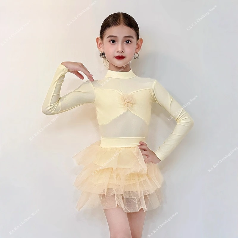 

Cha Cha Tango Salsa Latin Dance Dress Girls Dance Costume Samba Latin Practice Dress Girls Competition Ballroom Dress Standard