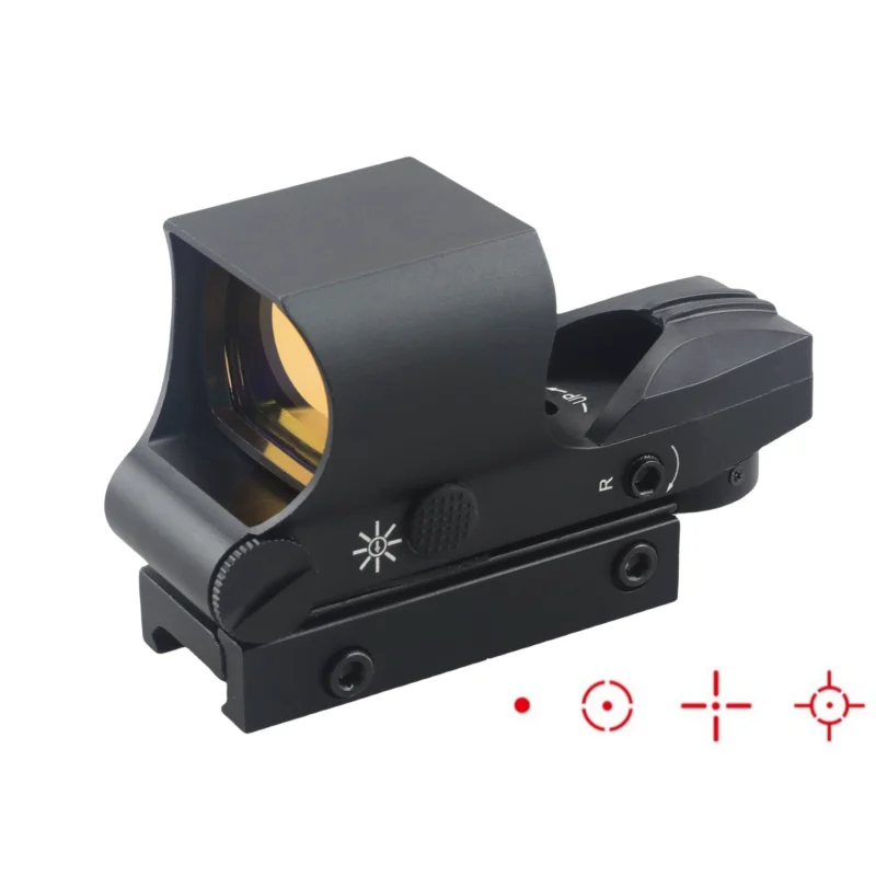 11/20mm Guideway Strategic Red Spot Aiming Rifle Sight Glass Red Projection Point Sight Glass Reflective Mesh Sight Glass