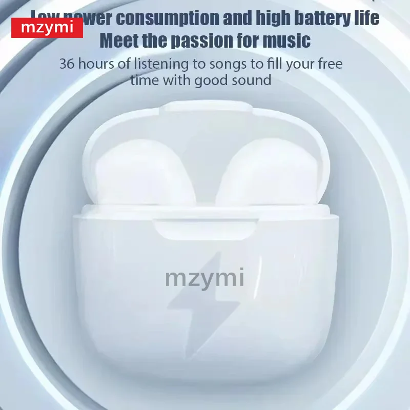 Mzymi A2 Pro Wireless Earbuds Bluetooth Headsets Touch Control Headphones TWS Waterproof  Gaming Earphones Type-C Fast Charging