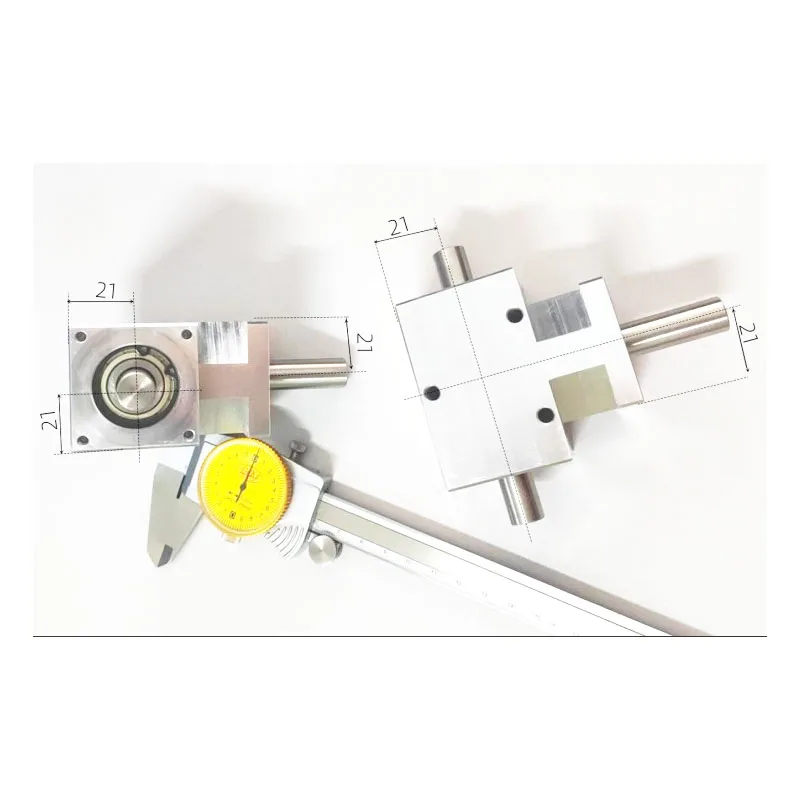 Dispositivo de esquina pequeño 1: 1, engranaje cónico en espiral de 12MM, conjunto diferencial de eje de salida Dual, caja de cambios de 2000RPM, 1 unidad