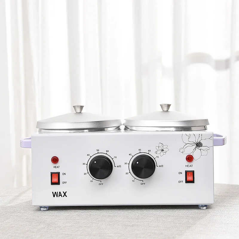 Salon Use Double Adjustable Temperature 500 ML Pot Wax Warmer Heater