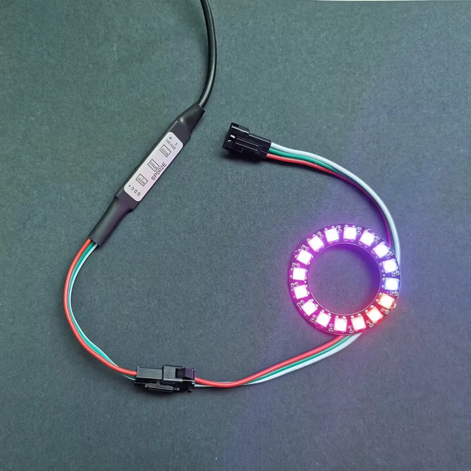 WS2812B RGB LED Ring 5050 Full Color Built-in Driver Programmable for Stage and Smart Home