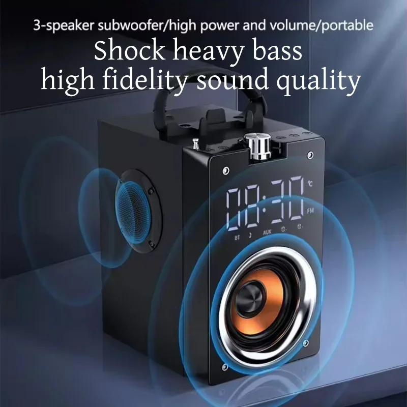 Parlante Bluetooth Speakers Super Bass Wireless HiFi Stereo Subwoofer Music Box Sound System Woofer Boombox Support Fm Radio Aux