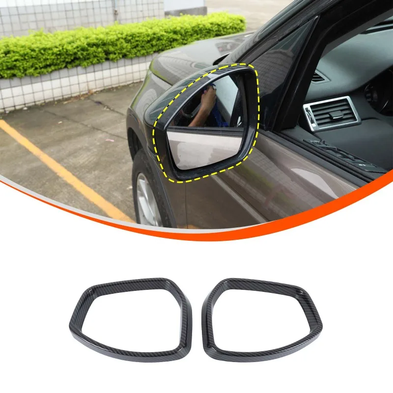 

2pcs ABS For Aurora/Discovery Sport Fpace Exterior Mirror Frame Mirror Trim Car Accessories