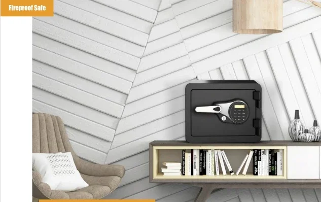 أمان عالي ذكي مقاوم للحريق مع رمز كهربائي إنذار غير طبيعي ومفتاح الوصول المزدوج للأمان للمكتب المنزلي أو البنك