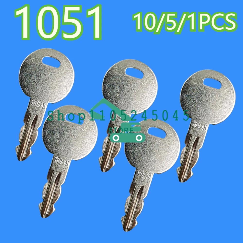 10/5/1pcs New 1051 Ignition Keys Compatible with Thwaites Compatible with Lucas Compatible with Terex Dumper Truck Excavator