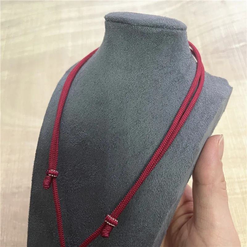 Rope Necklace Hand Knitted Chain Adjustable Pendant for Needlework Exquisite Necklace Woman Jewelry Making Diy Accessories