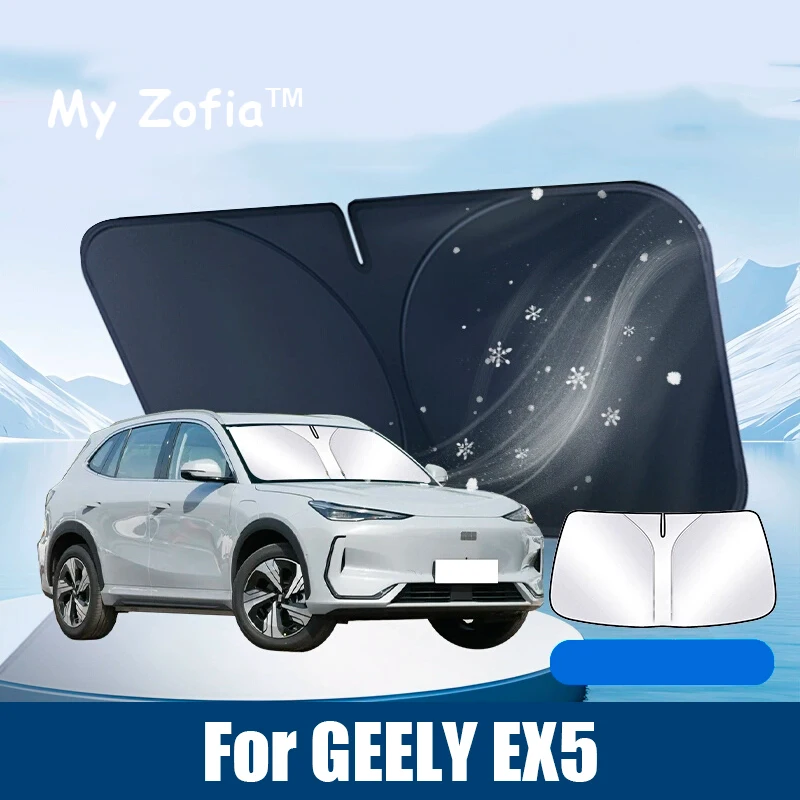 For Geely EX5 Galaxy E5 2024 2025 2026 Car Foldable Car Sun Visor Front Windshield Sunshade Heat Insulation Accessories