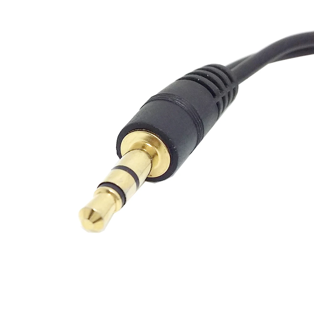 

3.5Mm Audio Adapter Gold Plated Male To 2 Female Extension Cable For Smartphone Tablet Pc Headset Headphone Jack