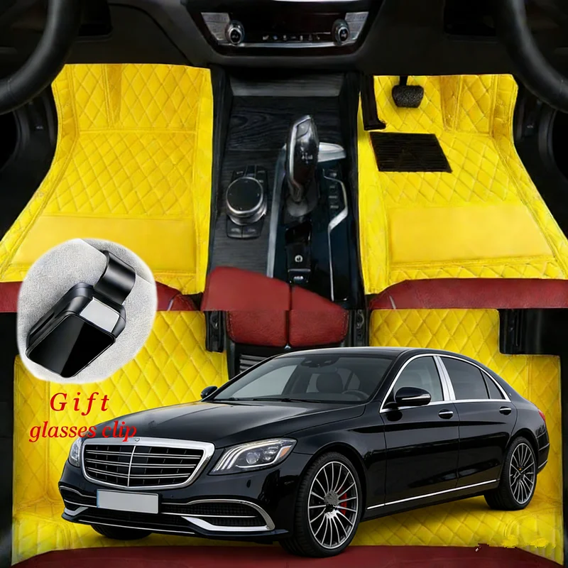 

Custom Fit For Mercedes S-Class/ AMG PHEV Sedan 2000-2026 W223/W222/W221 Car Floor Mats Carpets Covers Left /Right Hand Drive