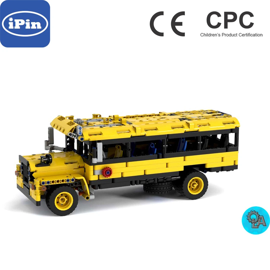 

MOC-65658 1104PCS Electronic Drawing of American School Bus Technology Assembly