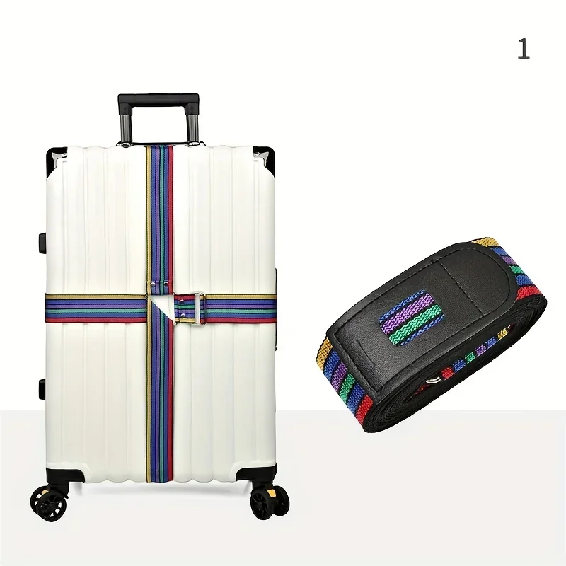 Adjustable Cross Travel Luggage Straps, Suitcase Packing Belt, Travel Accessories Protective Band for Travel Suitcase