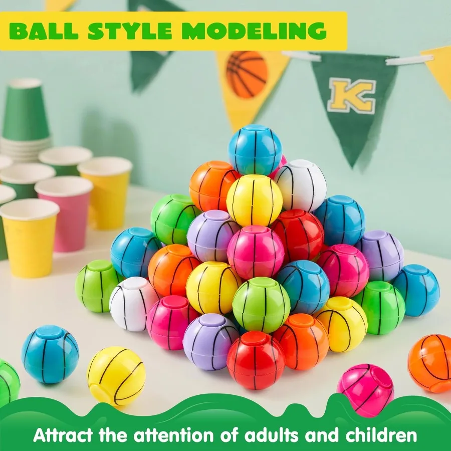 36 Pack Fidget Spinner Bertema Bola Basket untuk: Mainan Penghilang Stres yang Menyenangkan dan Edukatif, Ideal untuk Hadiah Pesta Ulang Tahun dan Kelas