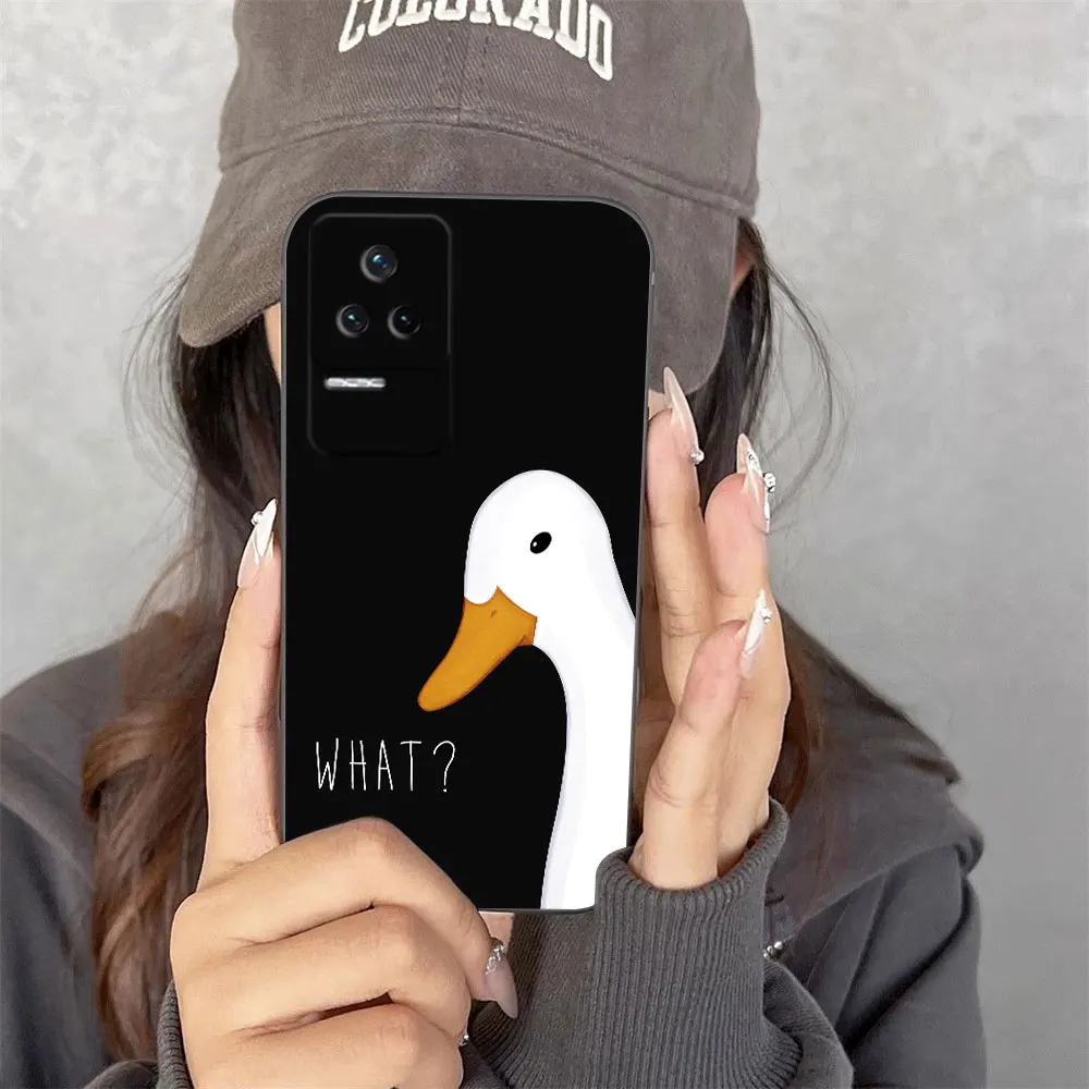 

Cartoon Duck Goose Cover Phone Case For Redmi K60 K40 K30 14C 13C 12C 12 10 10C 9T 9C 9A 9 8 7 A1 A2 A3 A5 Pro TPU Case Shell