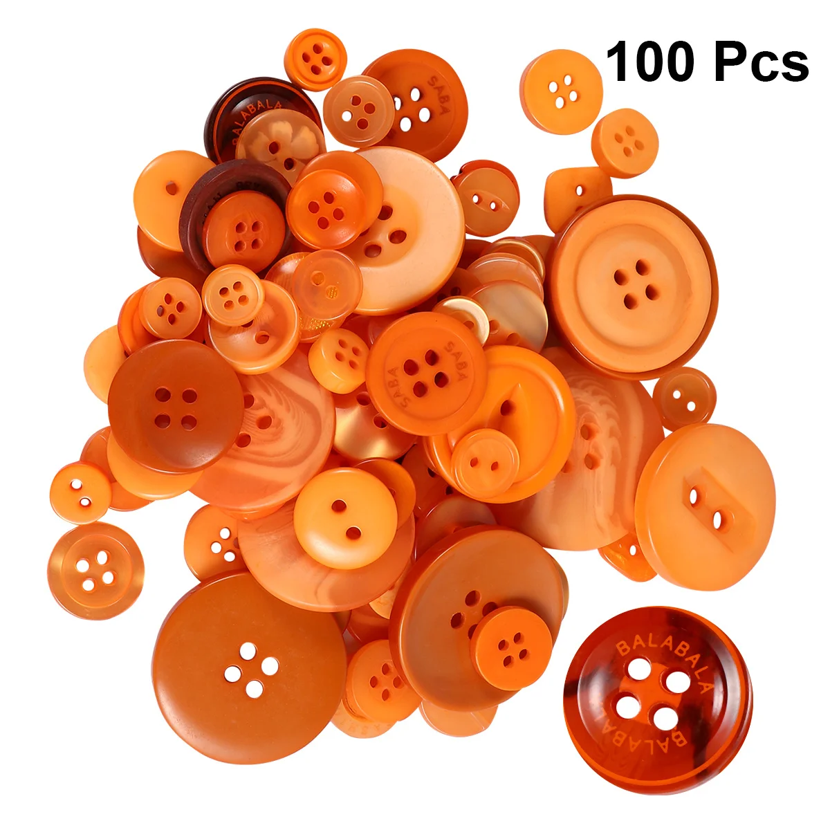 1000Pcs DIY Resin Buttons Multiple Sizes Smooth Surface for Sewing Knitting Cardmaking Handmade Crafts Decorative Button