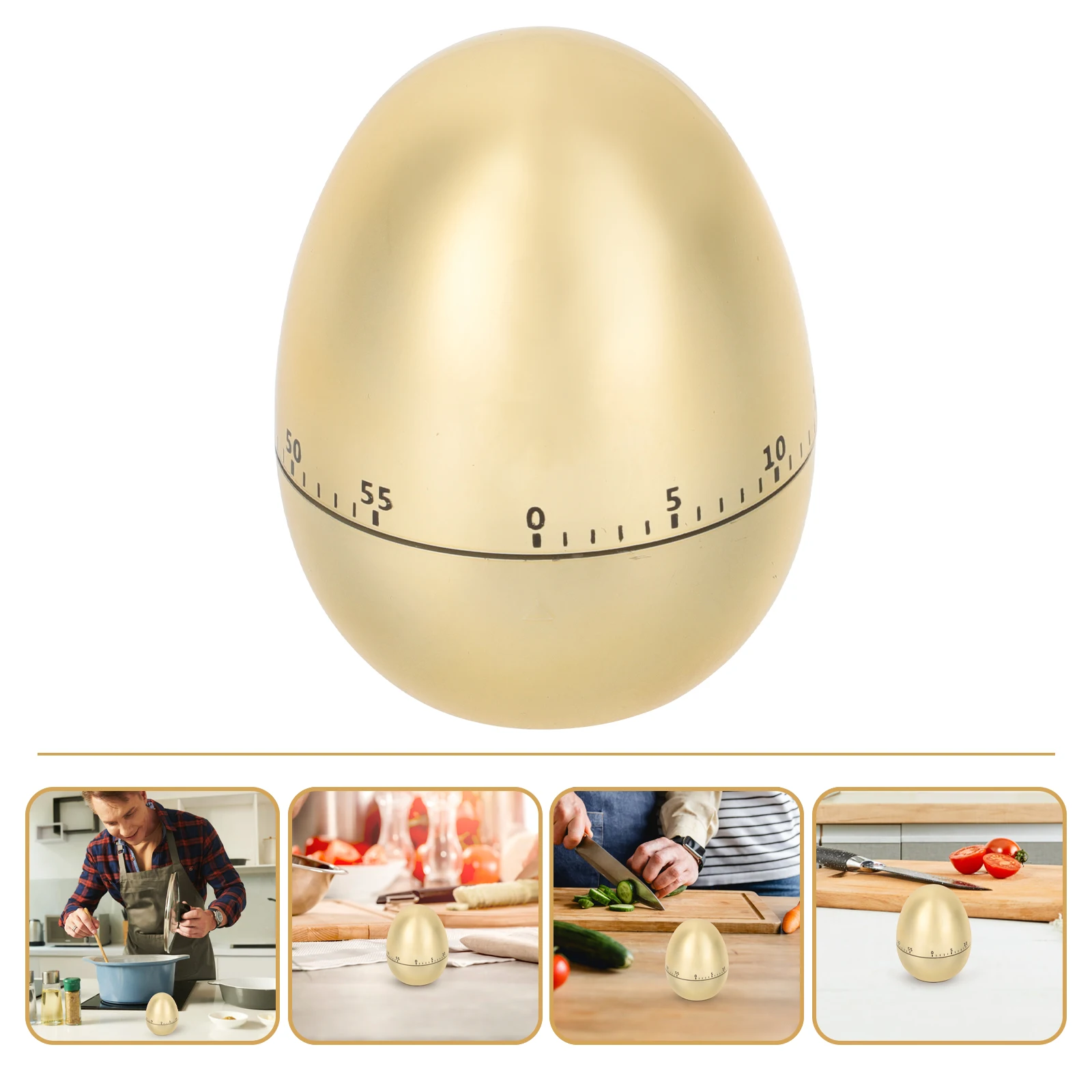 Egg Timer Baking Kitchen Manual Cooking Tool Golden Reminder Mechanical Student Round Timer Time Measure
