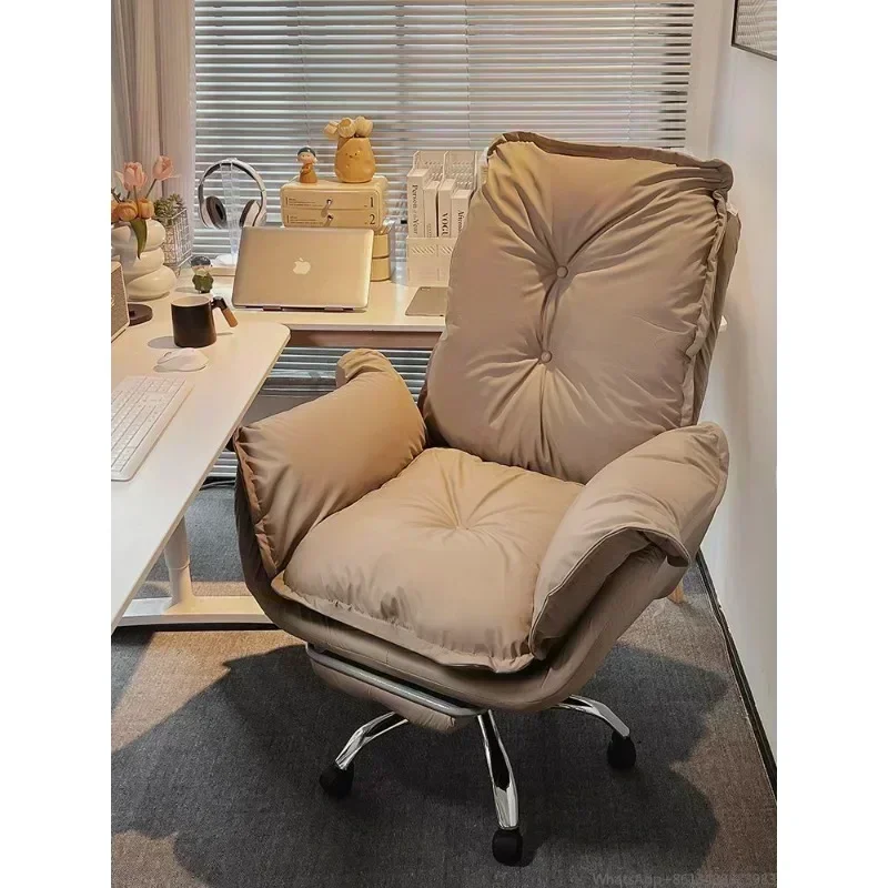 Computer Chair, Home, Office, Boss Chair, Comfortable, Sedentary, Lazy, Sofa, Desk, Backrest, Study, Light Luxury, Rotating